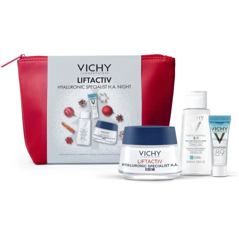 Vichy Liftactiv H.A. Night Set χριστουγεννιάτικο σετ δώρου για ενίσχυση επιδερμίδας πρόσωπου
