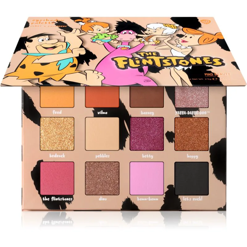Mad Beauty The Flinstones Παλέτα σκιών για τα μάτια 12x2.5 γρ