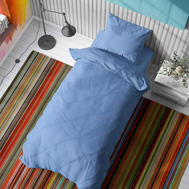 Παπλωματοθήκη Μεμονωμένη Μονή 160X240 Dimcol Solid Sky Blue (160x240)