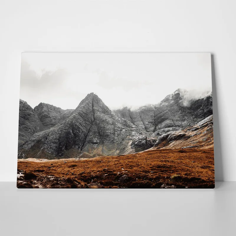 Πίνακας σε Καμβά RUSTIC FARMHOUSE MOUNTAIN PEAK