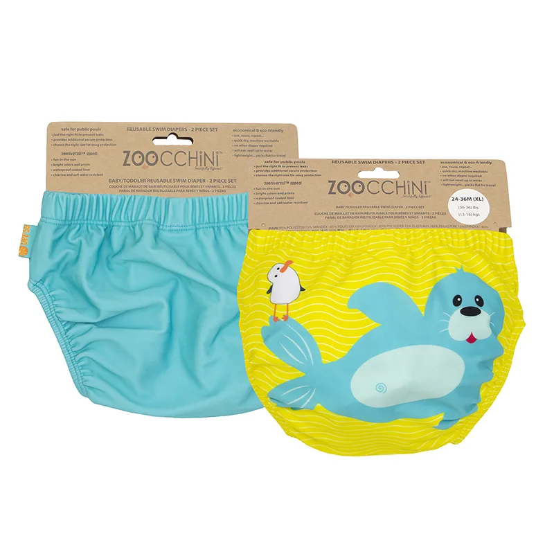 Σετ 2τμχ Μαγιό Πάνα 12-24μηνών Seal Zoocchini ZOO12115 (Μέγεθος: 12-24 Μηνών) - Zoocchini - ZOO12115-12-24M