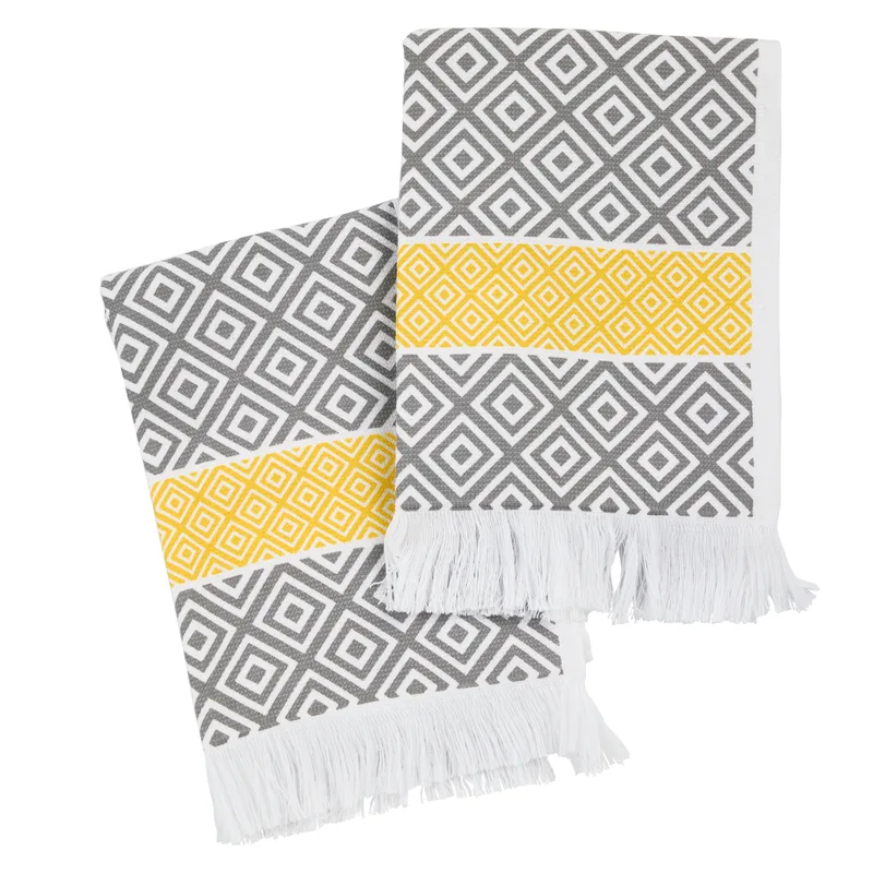 Das home σετ ποτηροπανα 2τμχ 30χ50 0895 grey, yellow