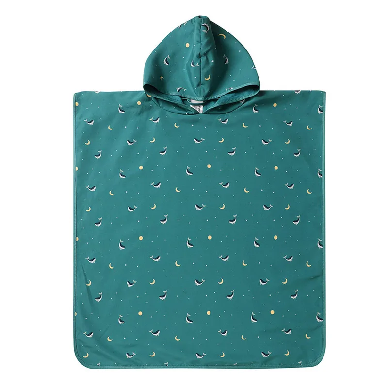 Παιδικό Πόντσο Monneka Teal Whale 4-7 Ετών 4-7 Ετών