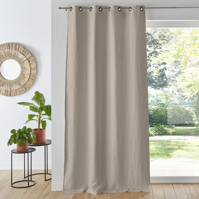 Λινό ριντό συσκότισης με καψούλια 180x135 cm