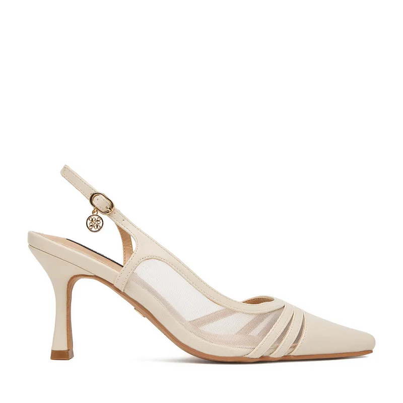 Γόβες Nine West CEO-CR422-D3005C Εκρού