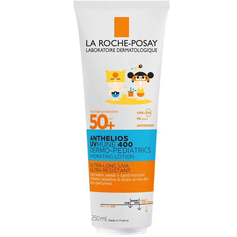 La Roche-Posay Anthelios UV Mune 400 Dermo-Pediatrics Hydrating Lotion Spf50+ Ενυδατικό Αντηλιακό Γαλάκτωμα για Παιδιά Πολύ Υψηλής Προστασίας Κατάλληλο & για Δέρματα με Τάση Ατοπίας 250ml