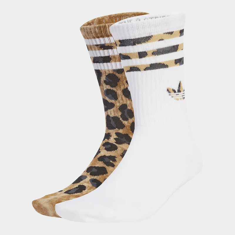 adidas Originals Leopard Crew Socks 2 Pairs (9000254418_90334)