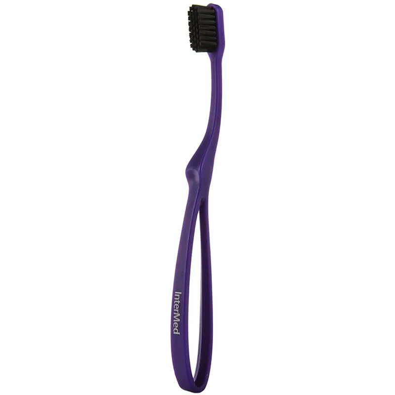 Intermed Professional Ergonomic Toothbrush Medium Εργονομική Οδοντόβουρτσα με Μέτριες Ίνες 1 Τεμάχιο - Μωβ