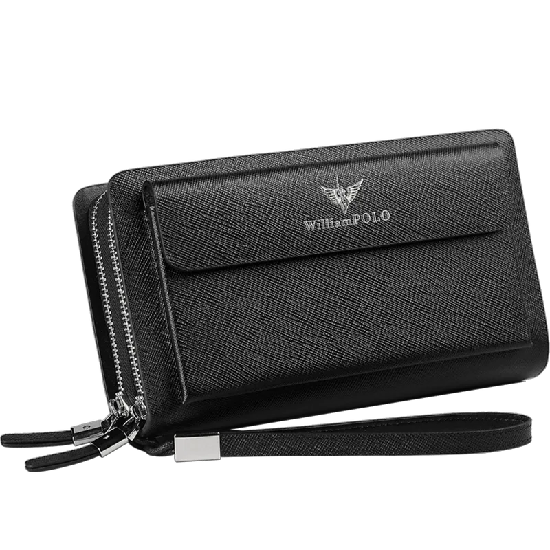 Δερμάτινο Ανδρικό πορτοφόλι William Polo 312 black