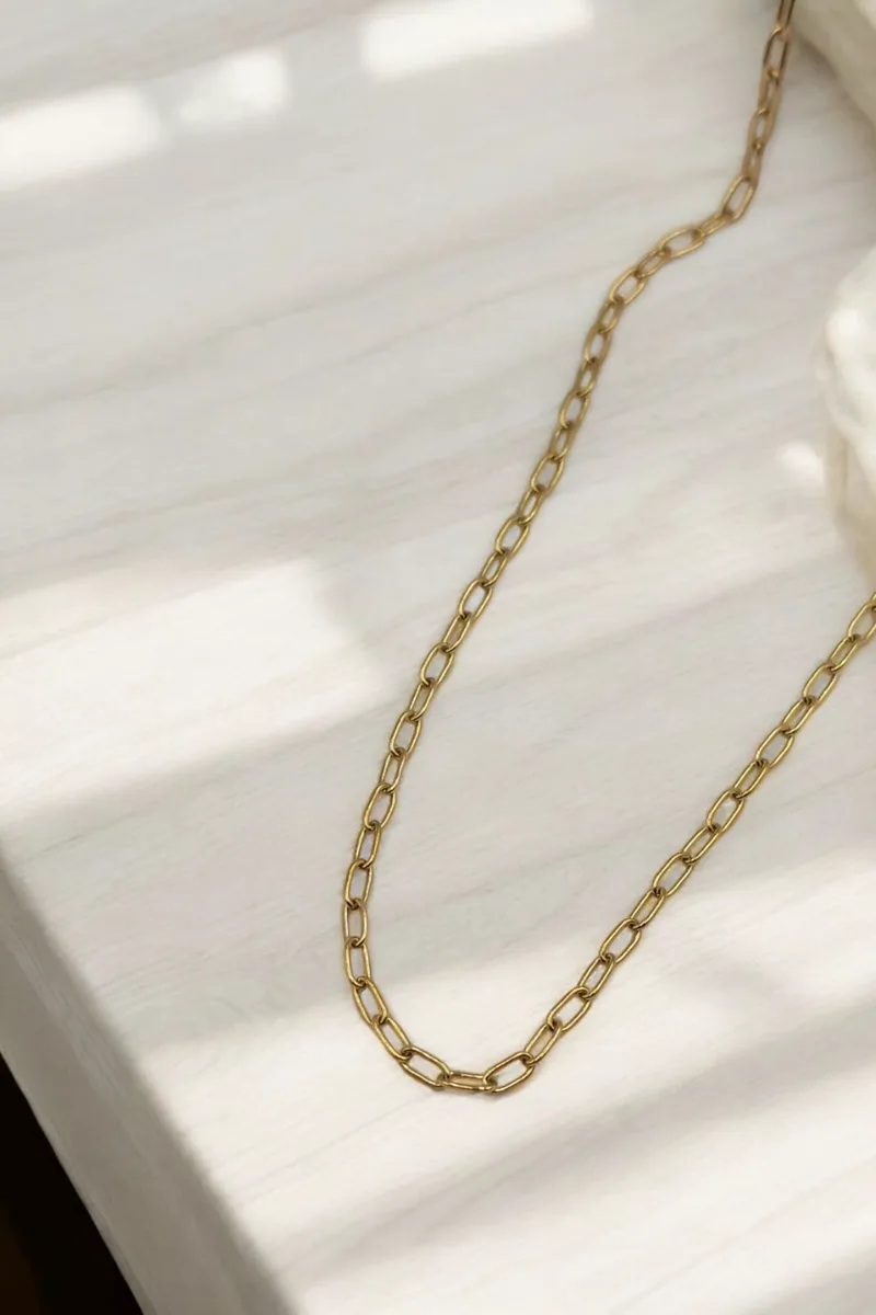 ΚΟΛΙΕ ΑΤΣΑΛΙ ΧΡΥΣΟ ΟΡΘΟΓΩΝΙΑ ΑΛΥΣΙΔΑ ANCHOR CHAIN