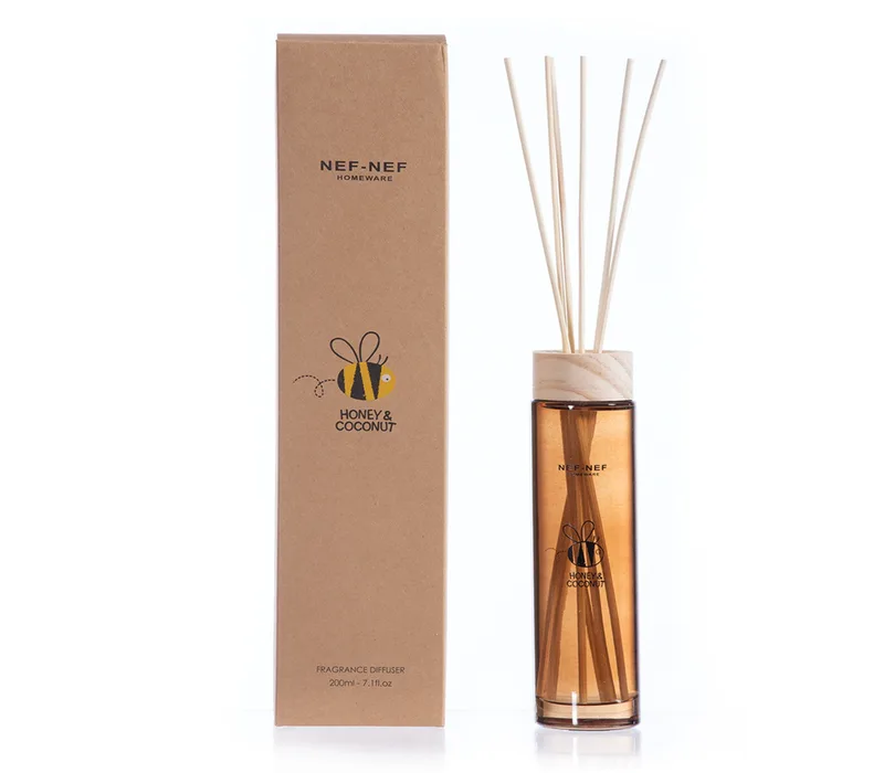 Αρωματικό Χώρου Nef-Nef Me Στικς Honey Coconut 200ml Brown