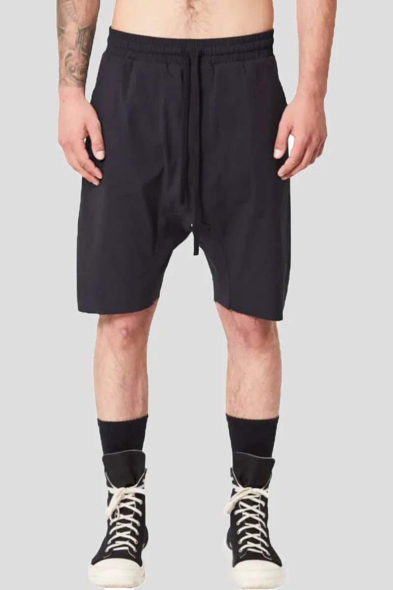 THOM KROM Ανδρικό Μαύρο Drop Crotch Shorts Black