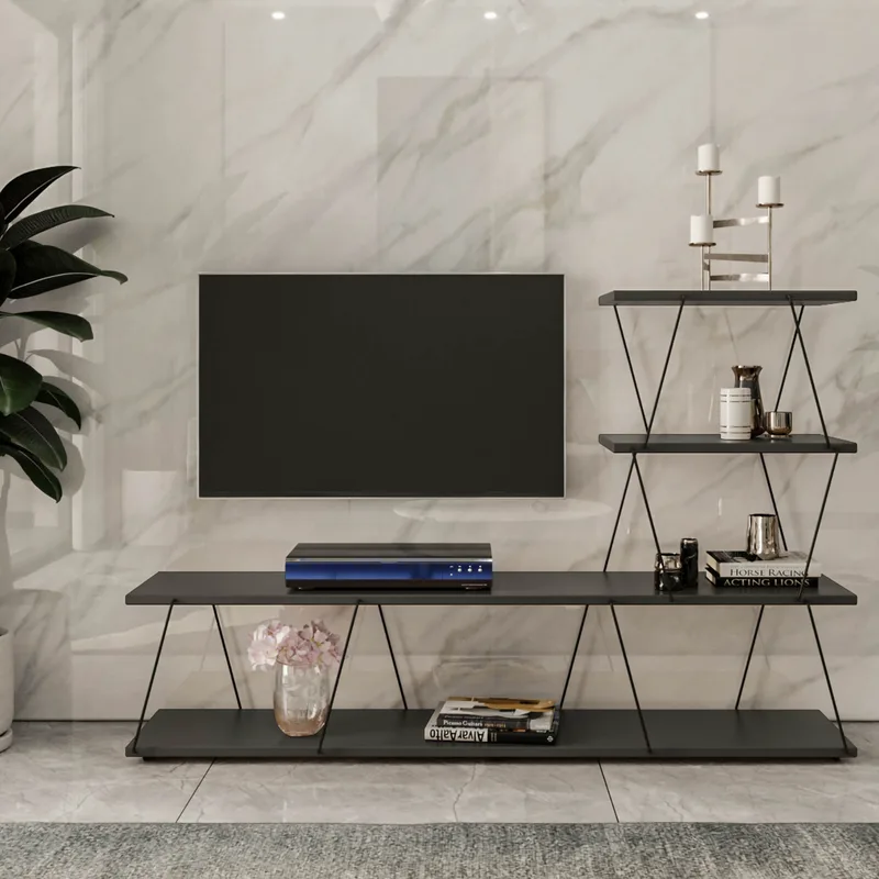 Βάση Τηλεόρασης Ilgaz - Anthracite 854Kln4326 (150x93x30)