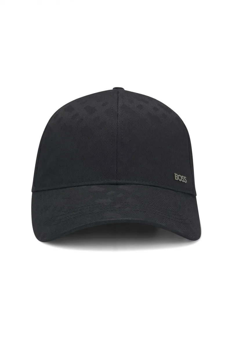 BOSS ΚΑΠΕΛΟ ALL OVER LOGO ZED-M ΜΑΥΡΟ