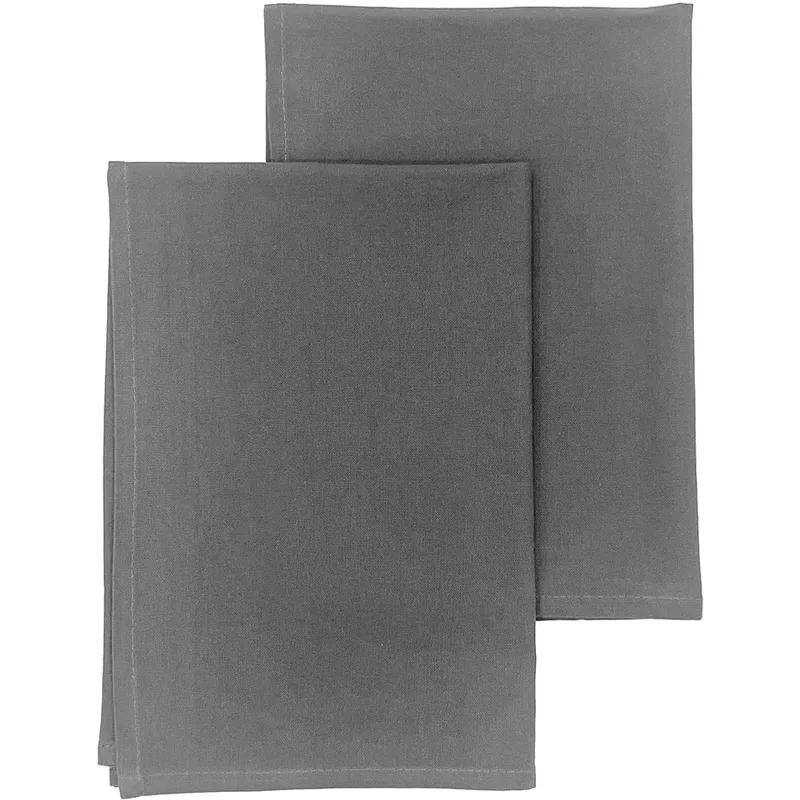 Ποτηρόπανα Σετ 2τμχ Melinen Zoe Dark Grey