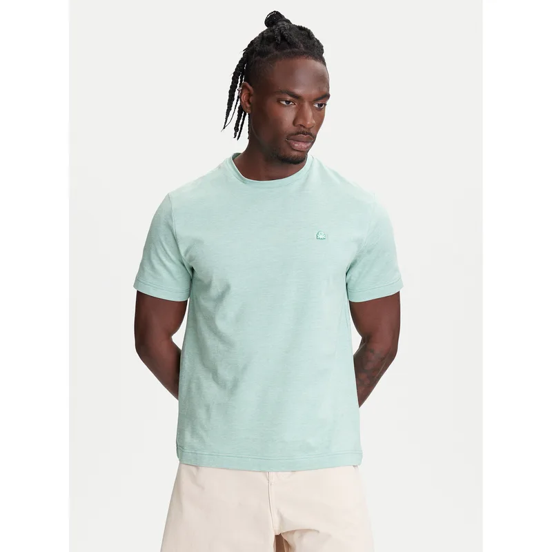 United Colors Of Benetton T-Shirt 3M4WU1088 Πράσινο Relaxed Fit