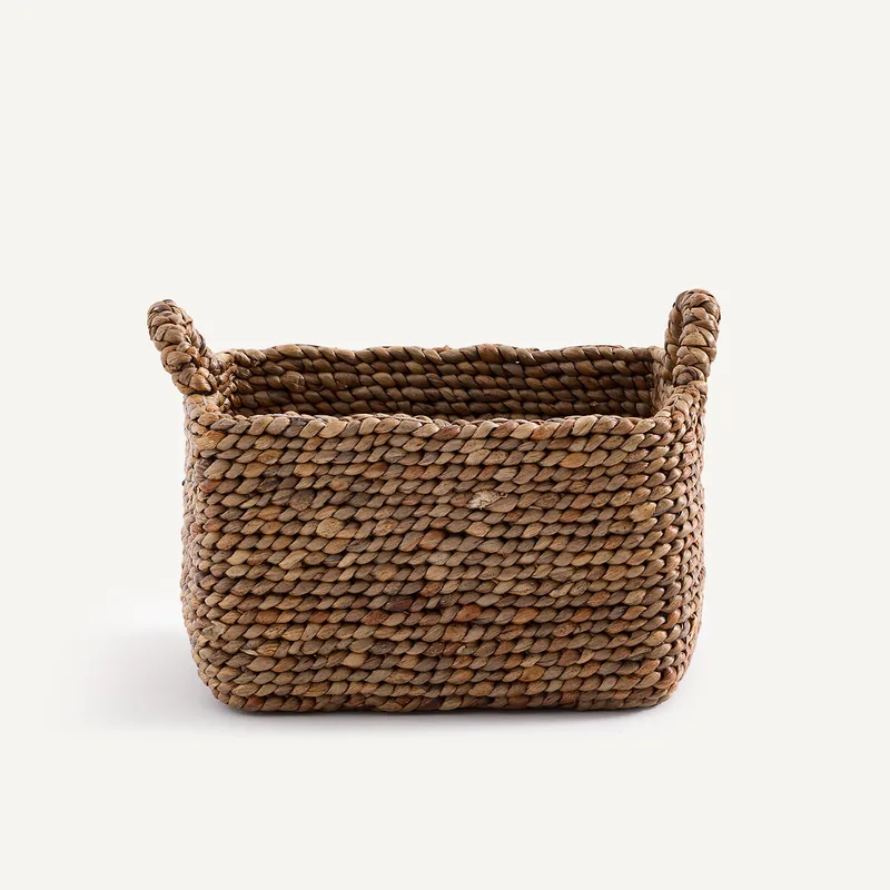 Πλεκτό καλάθι από υδροϋάκινθο Μ25xΠ30xΥ25cm