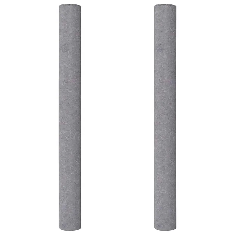 vidaXL Αντιολισθητικά Φλις Βαφής 2 τεμ. 5 μ. 180 γρ./μ² Γκρι