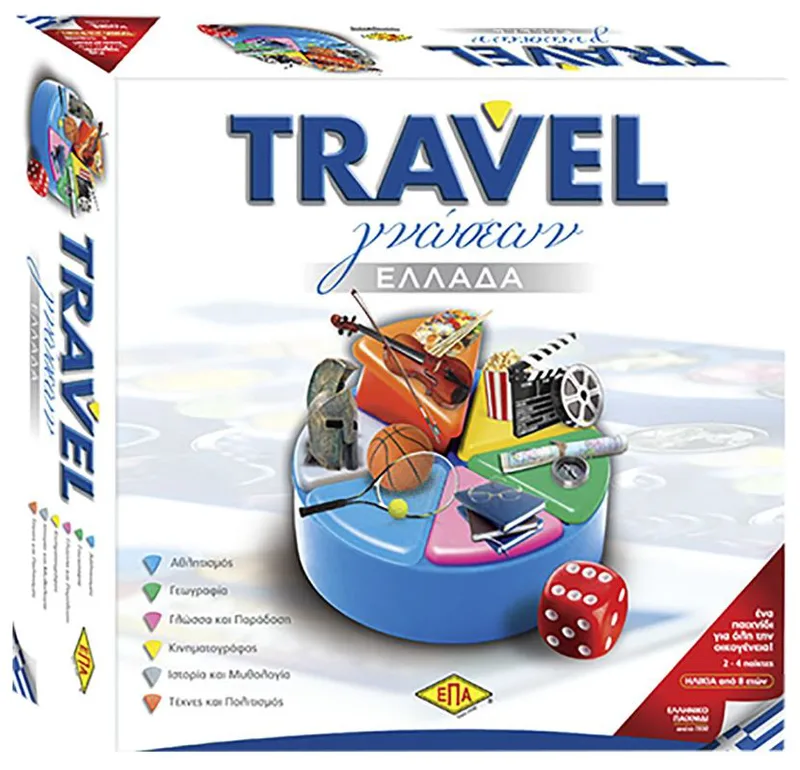 Επιτραπέζιο Παιχνίδι Travel Γνώσεων Ελλάδα 27x27εκ. ΕΠΑ 69-158 - ΕΠΑ - 69-158