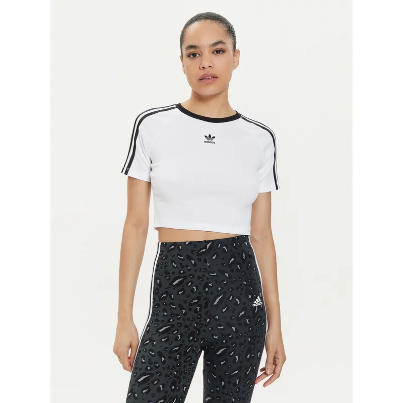 adidas T-Shirt 3-Stripes Baby IP0662 Λευκό Slim Fit