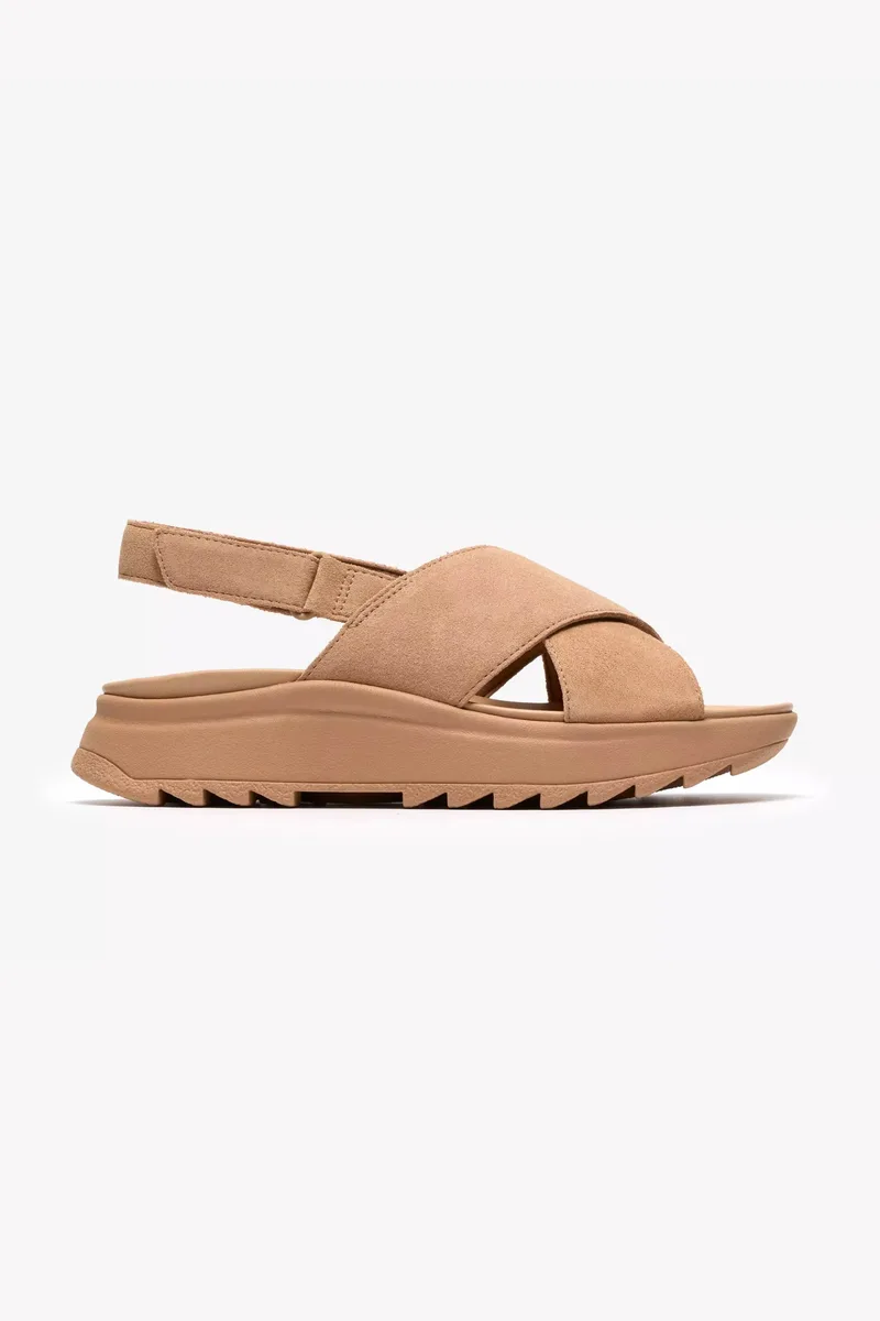 Clarks γυναικεία suede σανδάλια "DashLite Wish" - 26185883 Μπεζ