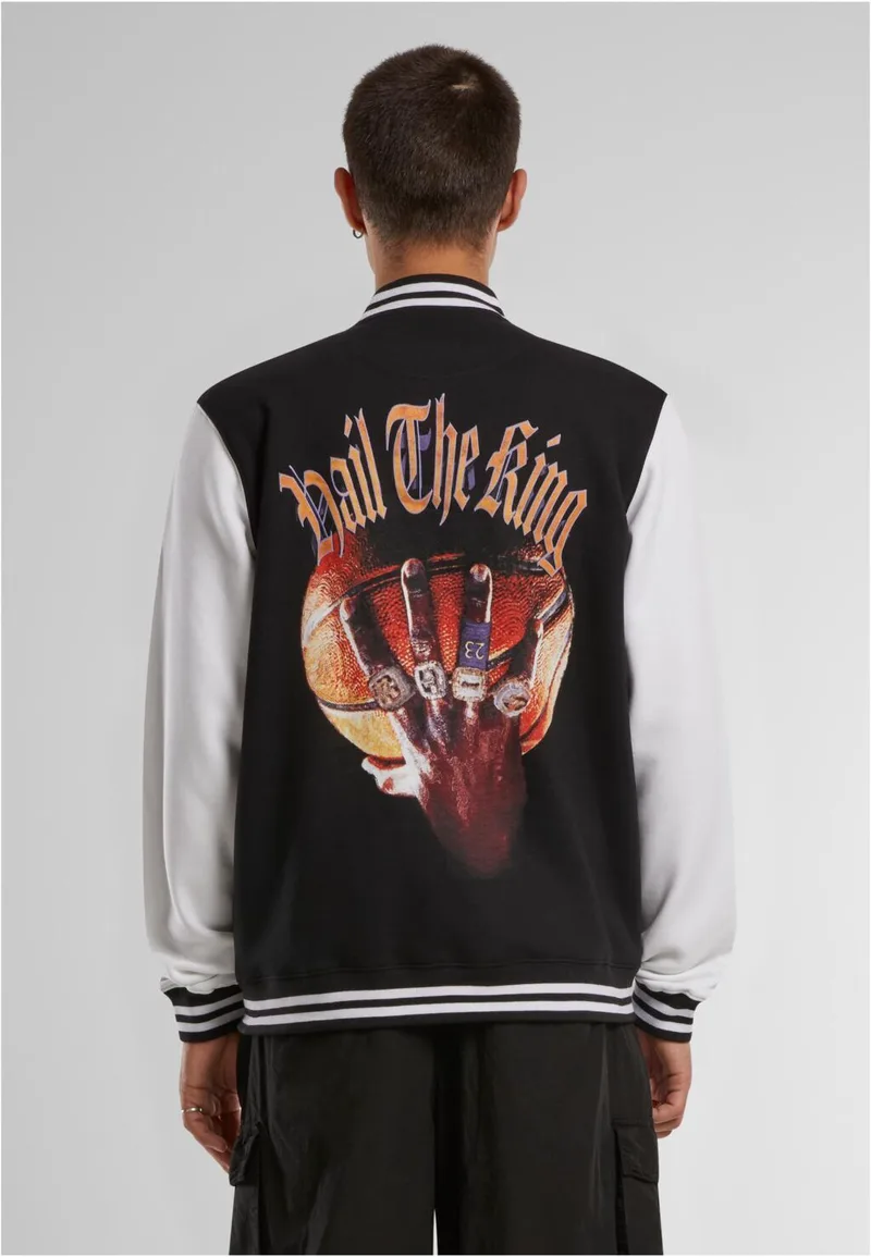Haile The King College Jacket Mister Tee Mt2379-00050 Blk/Wht Mister Tee Mt2379-00050 Blk/Wht