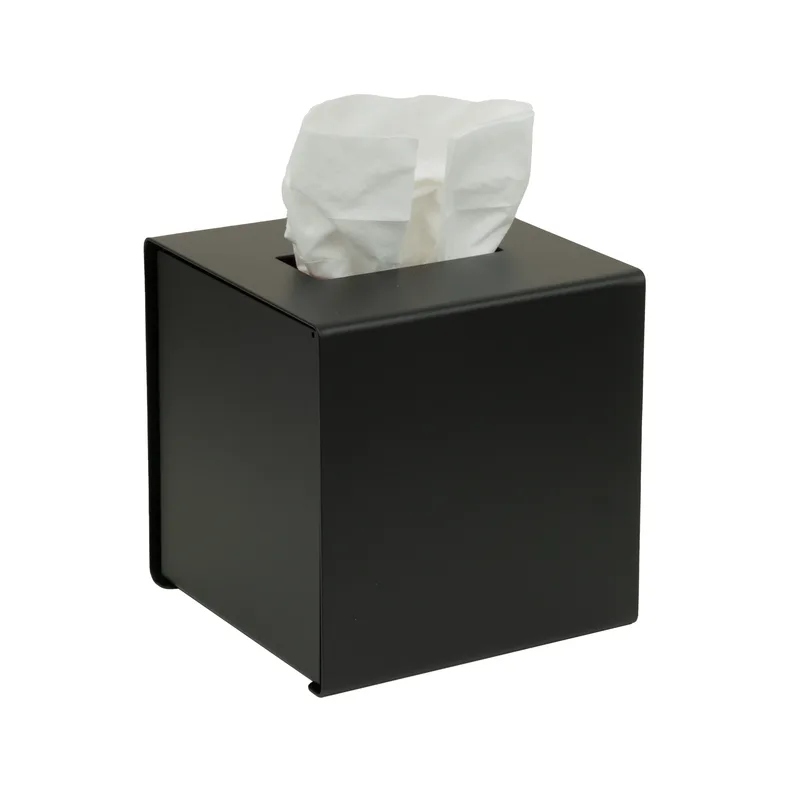 Θήκη Για Χαρτομάντηλα Inox Black Matte 13εκ. Pam & Co 124-403 (Χρώμα: Μαύρο, Υλικό: Inox) - Pam & Co - 124-403