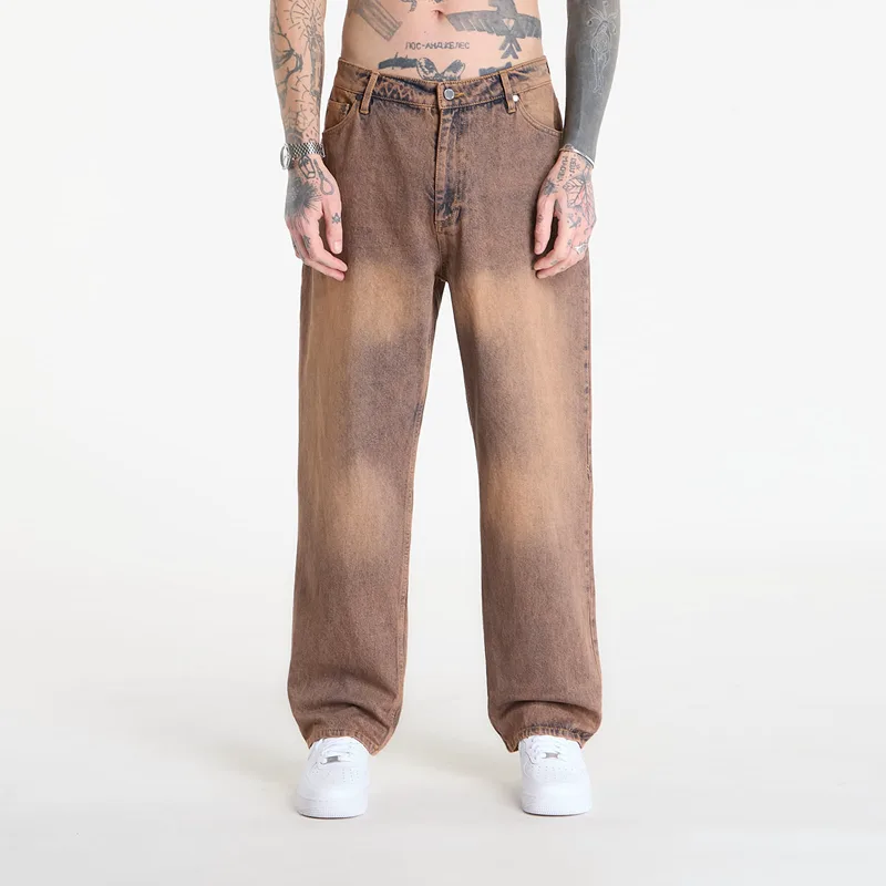 Τζιν Daily Paper Washed Shield Amba Jeans Denim M