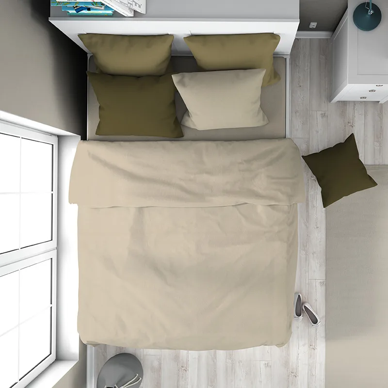 Παπλωματοθήκη Μεμονωμένη Μονή 160X240 Dimcol Solid 502 (160x240)