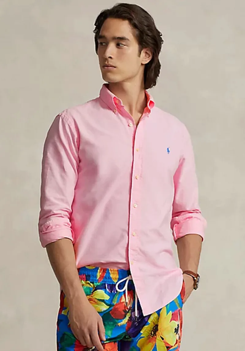 Polo Ralph Lauren Πουκάμισο της σειράς Oxford - 710805564 027 Carmel Ροζ
