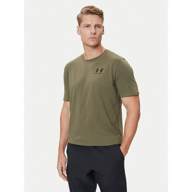 Under Armour T-Shirt UA SPORTSTYLE LC SS 1326799 Χακί Regular Fit