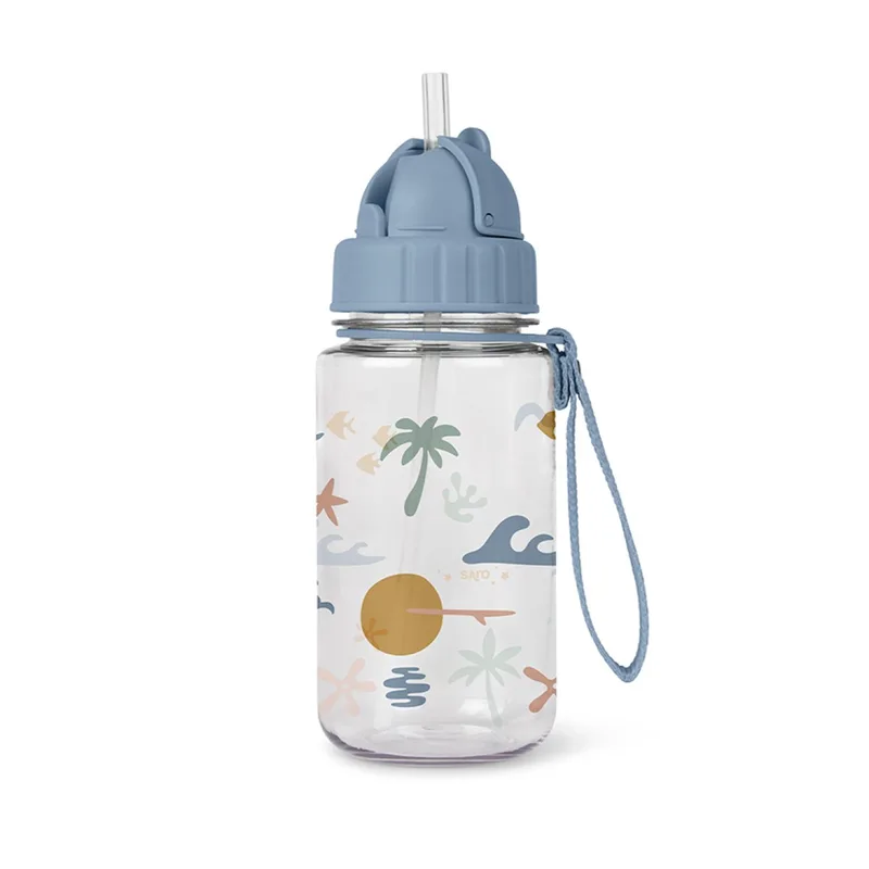 Παγούρι 400ml Με Καλαμάκι Saro Good Vibes 74010
