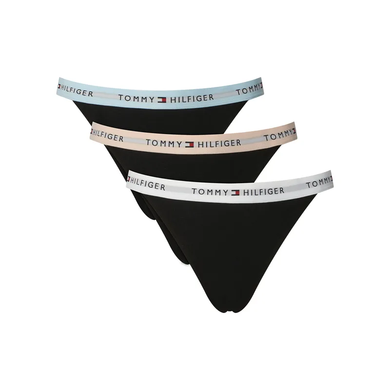 Tommy Hilfiger Σετ στρινγκ UW0UW06518 Μαύρο
