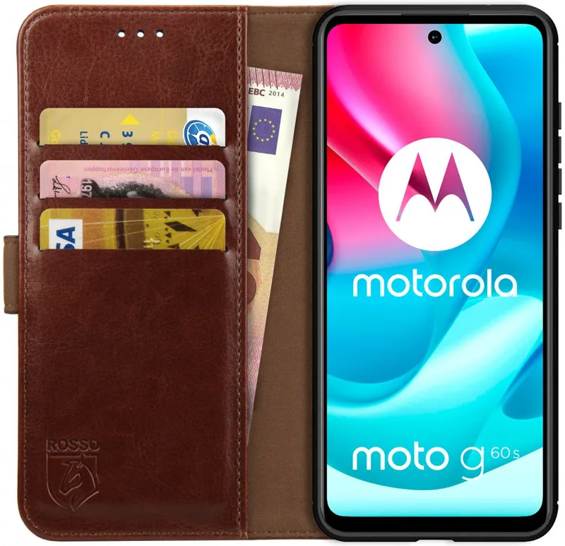 Κόκκινο Element PU Θήκη Πορτοφόλι Motorola Moto G60S - Brown (8719246339714)