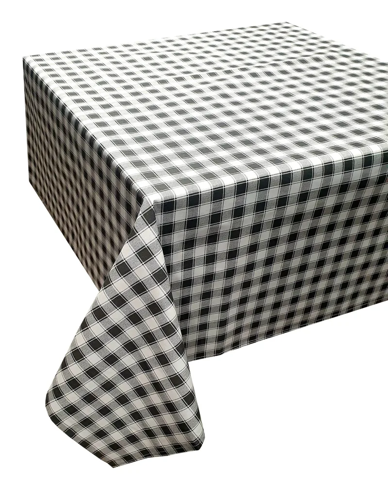 Τραπεζομάντηλο ΚΟΜΒΟΣ Καρό Design-1 Grey 140x140