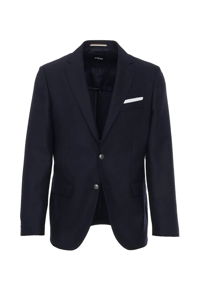 BOSS ΣΑΚΑΚΙ BLAZER ΜΙΚΡΟΣΧΕΔΙΟ ΗΜΙΦΟΔΡΟ H-HUTSON-233 ΜΠΛΕ