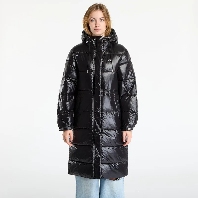 Παλτό Calvin Klein Jeans Shine Long Puffer Coat Black XS