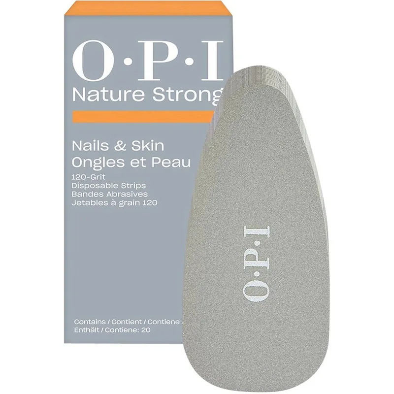 OPI Nature Strong 120-Grit Disposable Rasp Strips Ανταλλακτικά Ράσπας 120-Grit 20 Τεμάχια