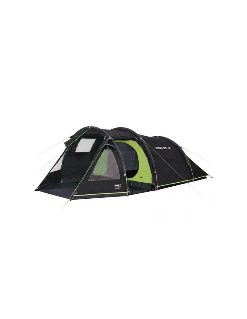 High Peak Σκηνή Camping Τούνελ Γκρι με Διπλό Πανί 4 Εποχών για 3 Άτομα 385x190x120εκ. 11535