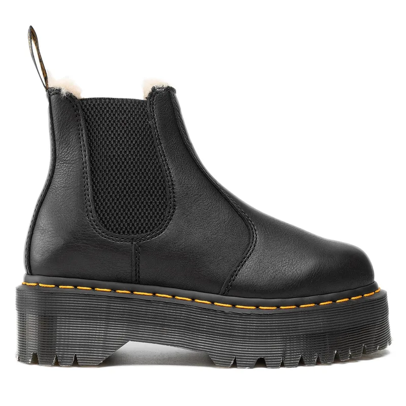 Μποτάκια με λάστιχο Dr. Martens 2976 Quad Fl 25635001 Μαύρο