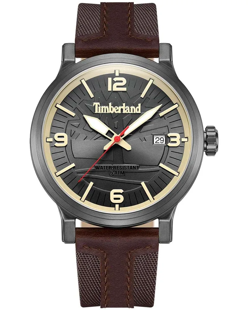 TIMBERLAND Westerley - TDWGN0029104, Grey case with Brown Leather Strap