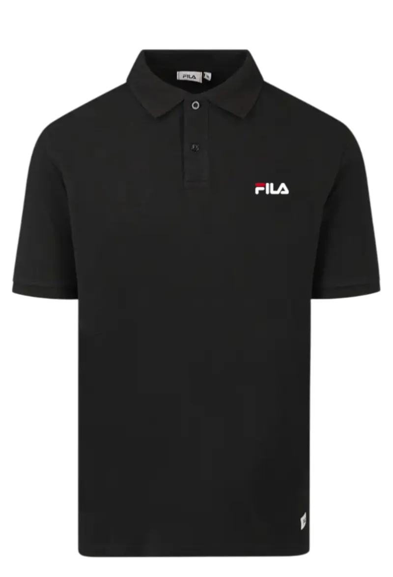 Μπλούζα Polo Fila Pique APCDMS25004-BLACK Ανδρικό