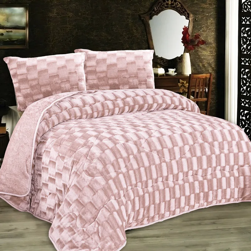 Κουβερτοπάπλωμα Μονό 160x220 Dimcol 1940 Salmon Rose 160x220