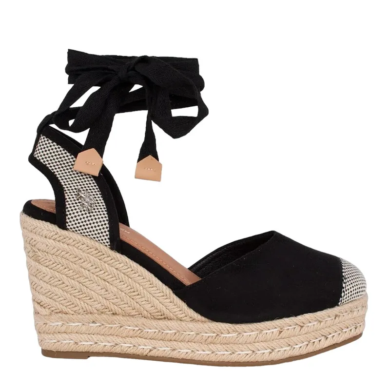 US POLO STEFY001 Πλατφόρμα 36-41 - ΜΑΥΡΟ