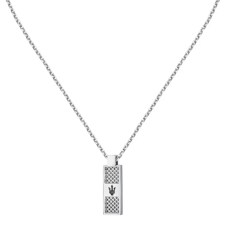 Ανδρικό κολιέ Maserati Iconic Stainless Steel JM423AVD20 JM423AVD20 Ατσάλι