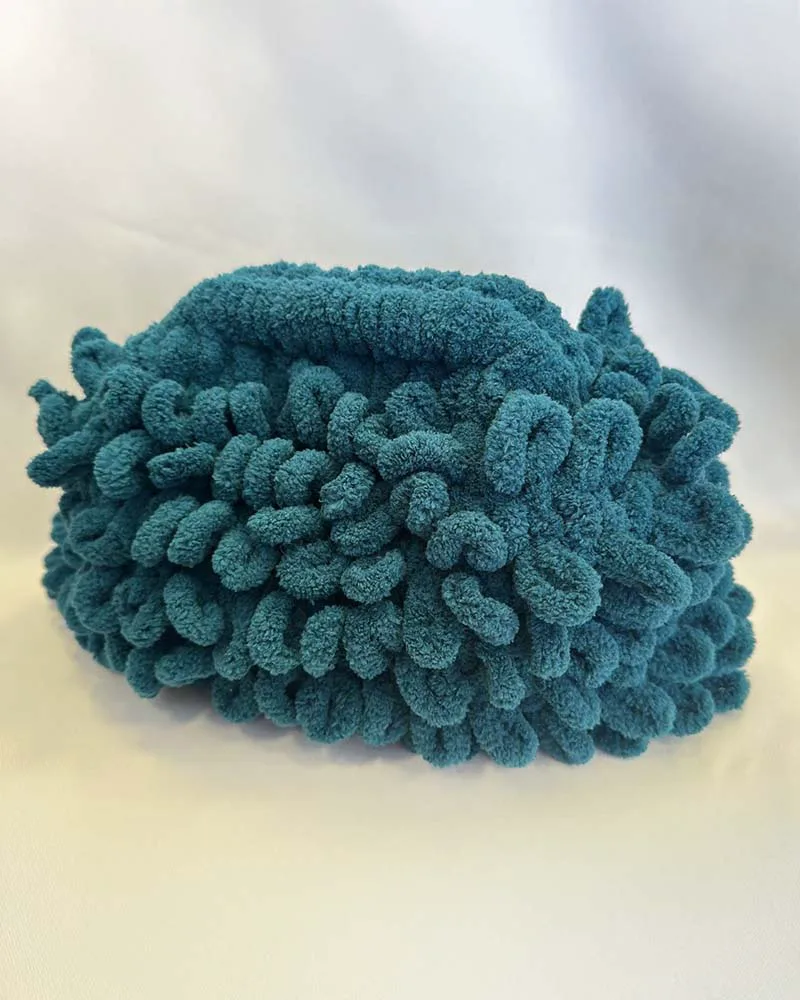 PUFFY CLUTCH BAG ΜΕ ΦΟΔΡΑ (ΚΥΠΑΡΙΣΣΙ)