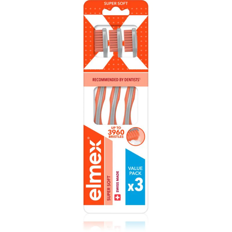 Elmex Super Soft 4360 οδοντόβουρτσα Super soft 3 τμχ