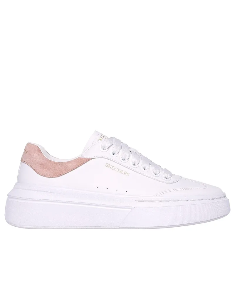 Skechers Classic-best Γυναικεία Sneakers White / Ροζ 185060-WPK