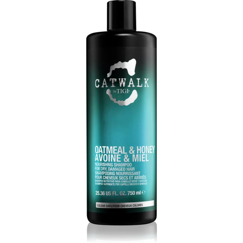 TIGI Catwalk Oatmeal & Honey θρεπτικό σαμπουάν για ξηρά και ευαίσθητα μαλλιά 750 μλ