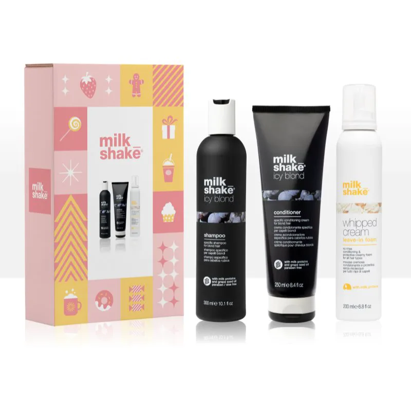 milk_shake® Icy Blond Set σετ δώρου για ξανθά και με ανταύγειες μαλλιά